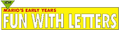 Mario's Early Years Fun with Letters logo for Super Nintendo